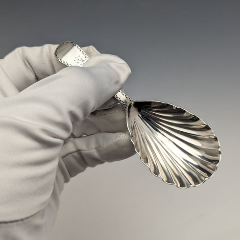 1822年 英国アンティーク 純銀製ティーキャディースプーン メーカー不明